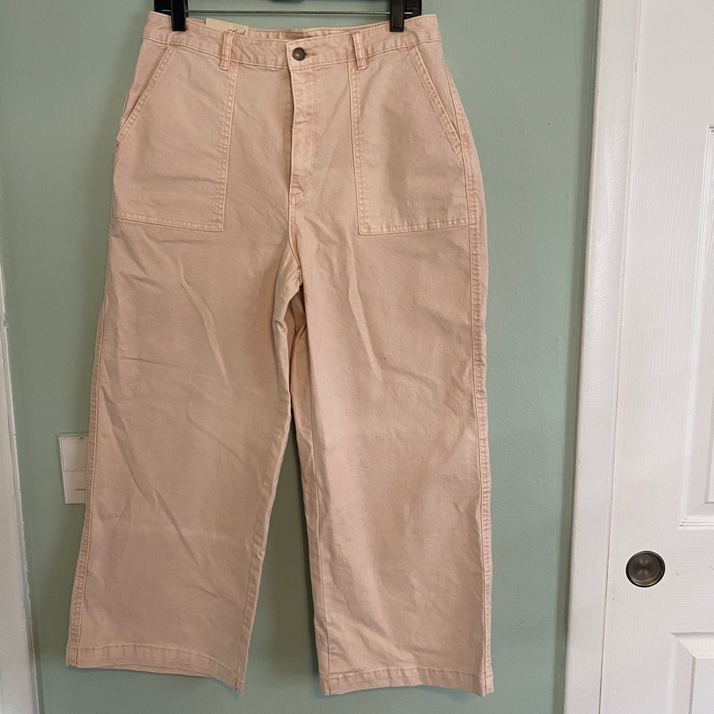 NWT Universal Thread High Rise Wide Leg Crop Pants Size 12